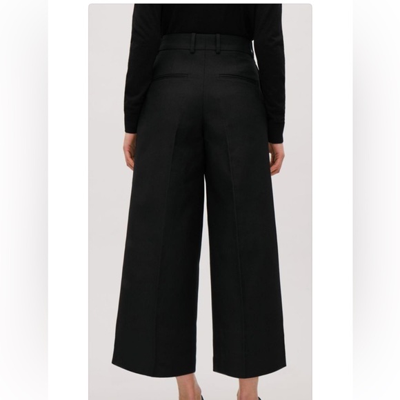 COS WIDE-LEG PANTS BLACK size 6 - Picture 6 of 15